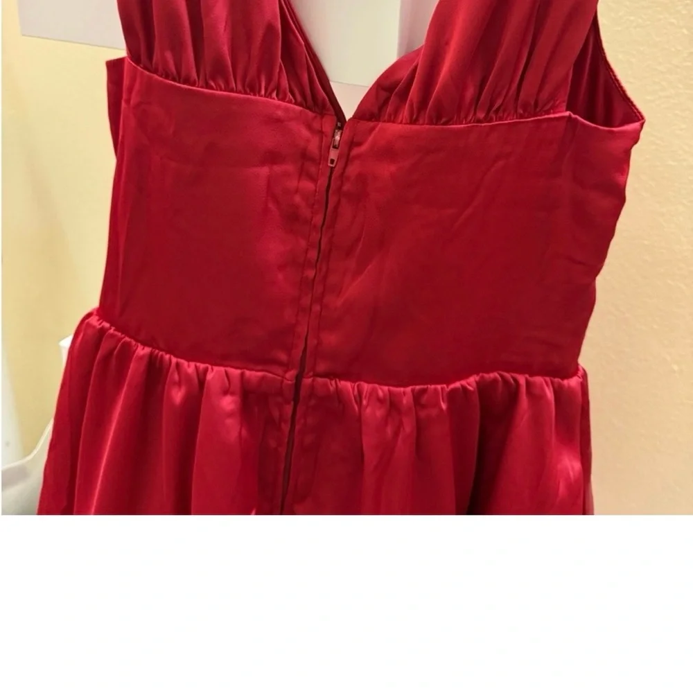 Francesca's Collections Red High-Low Dress - Picture 3 of 10